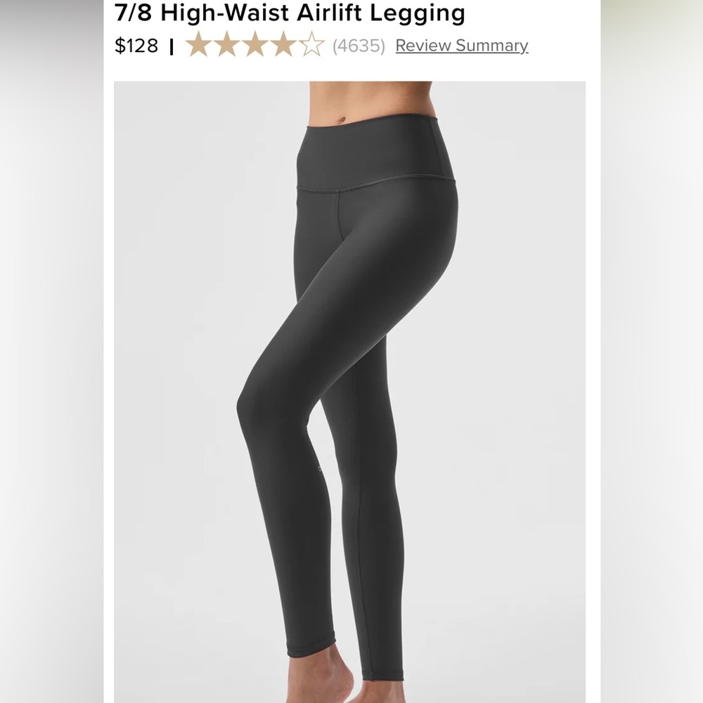 Alo high rise air lift leggings Anthracite